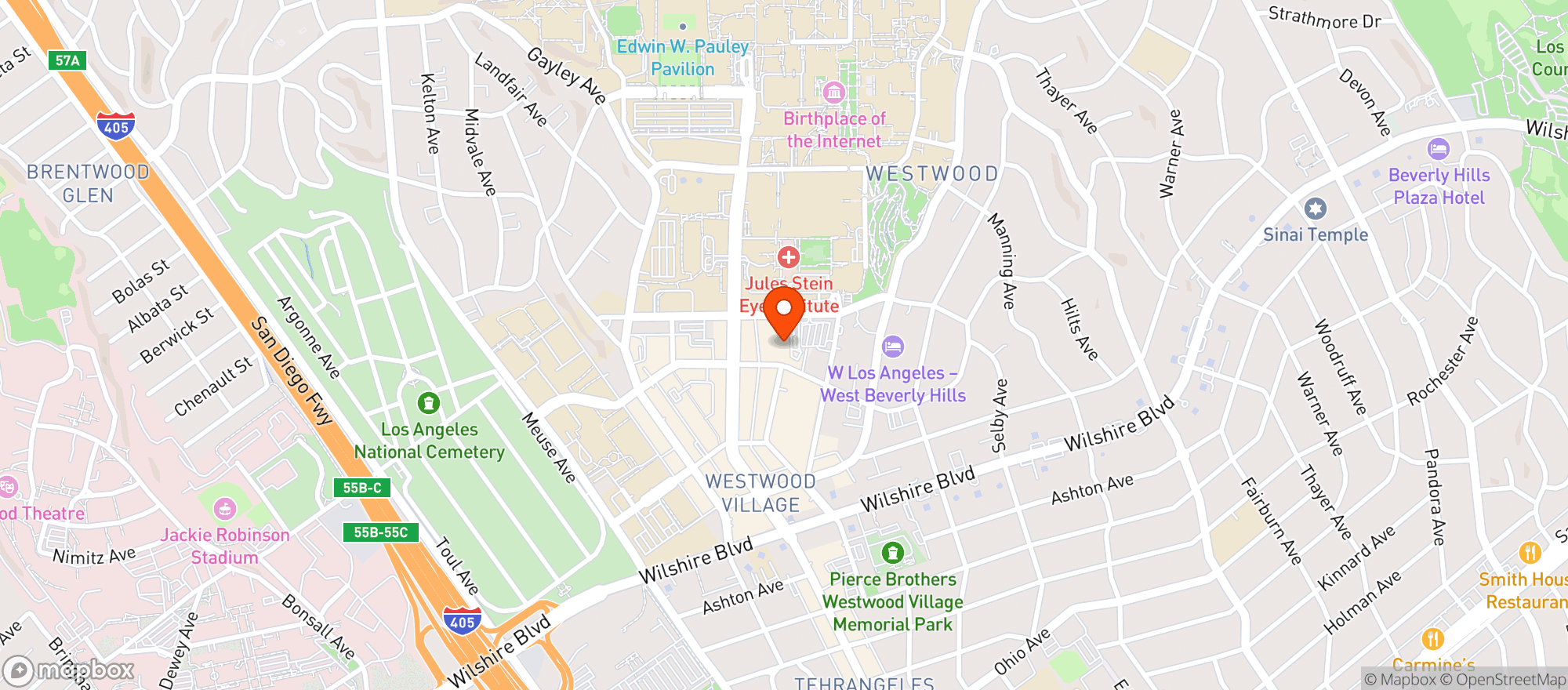 Map showing Target