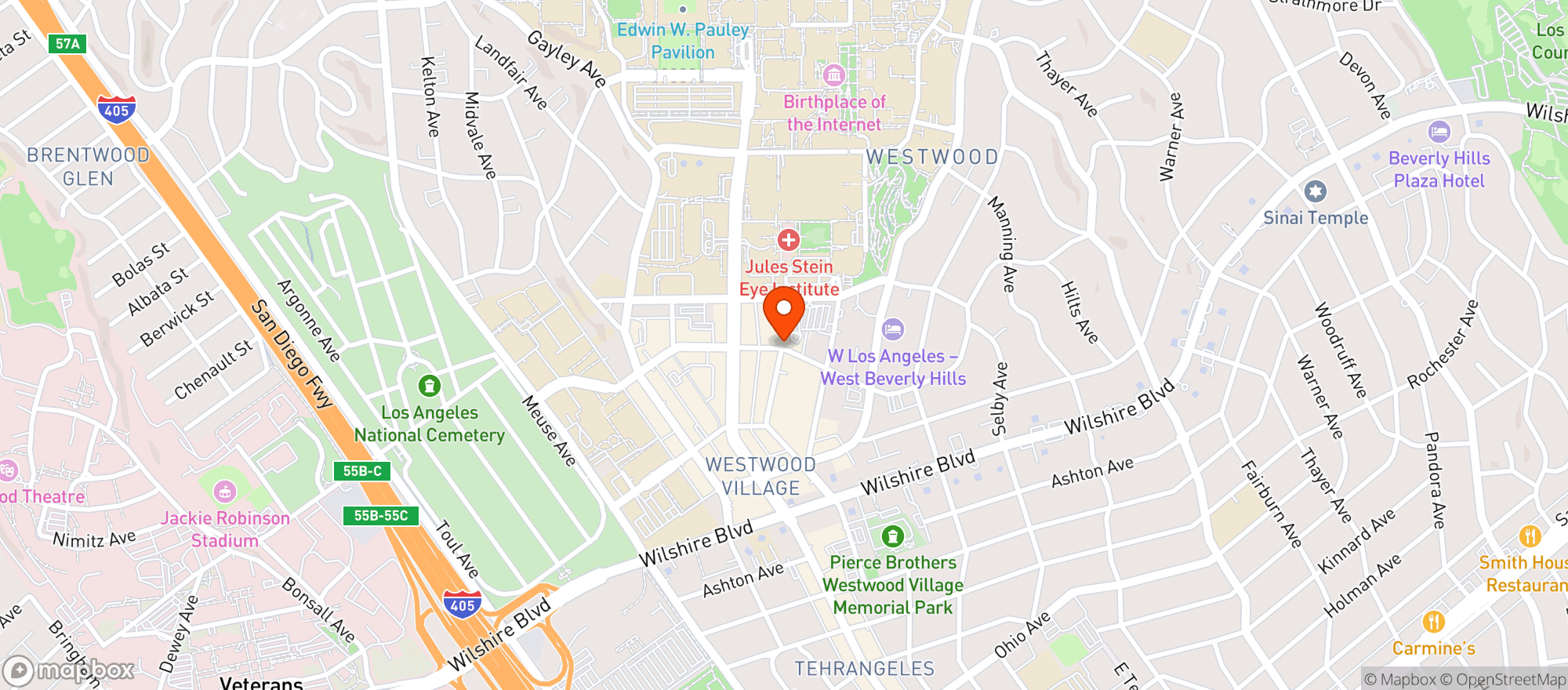 Map showing Ralphs (703) - 00759 - Westwood