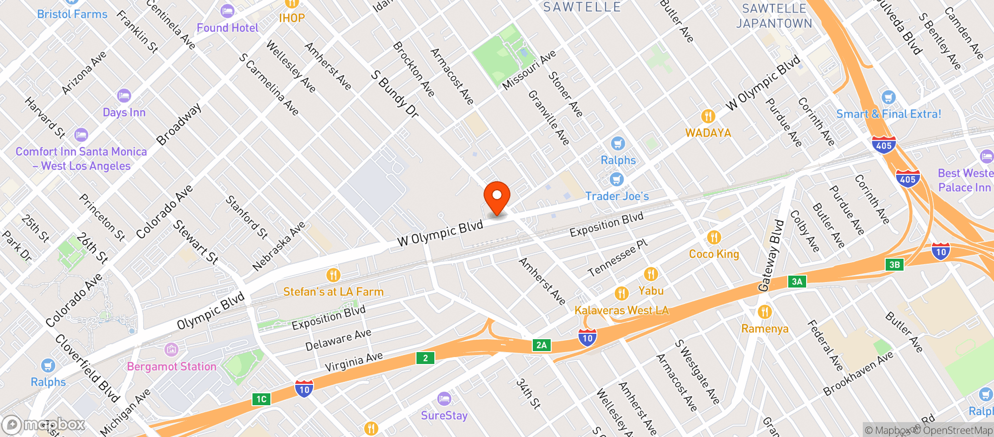 Map showing Gelsons Market