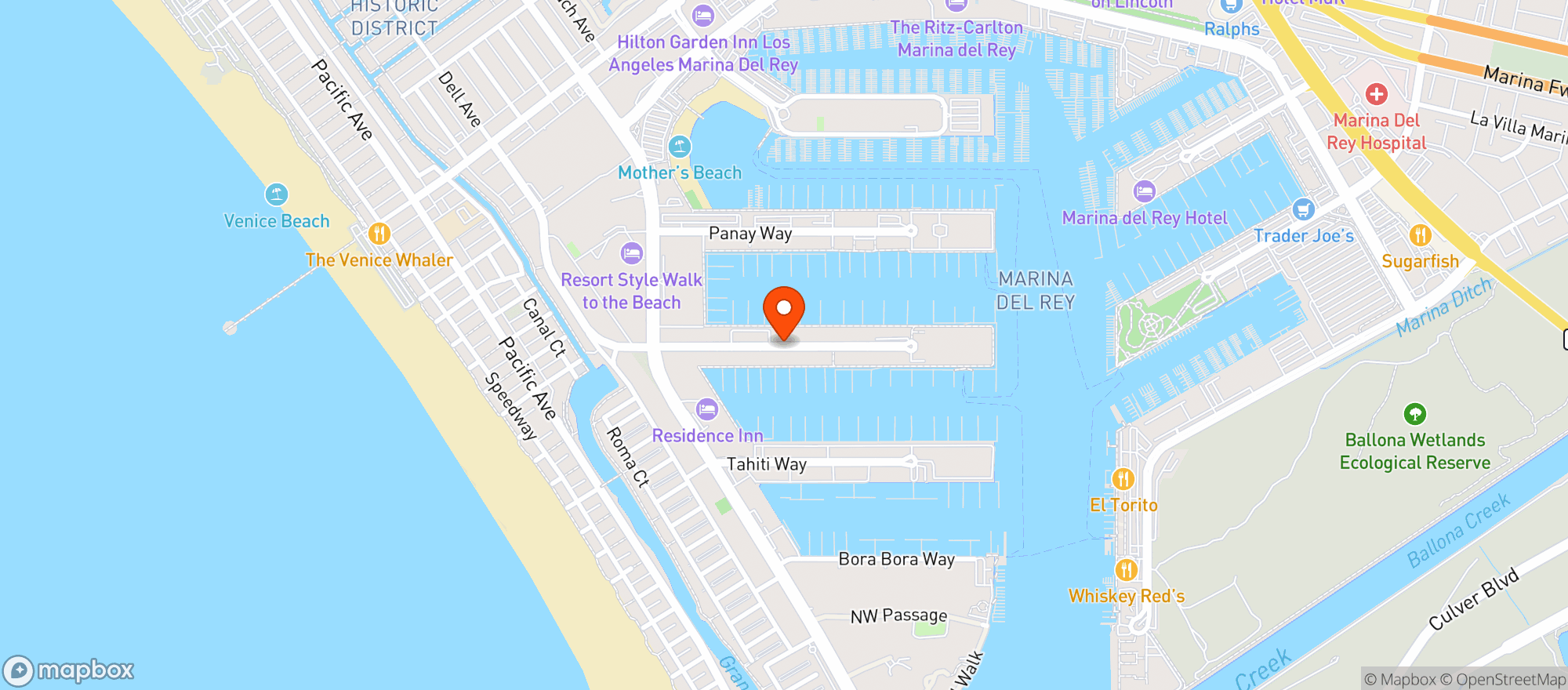 Map showing SORA Craft Kitchen