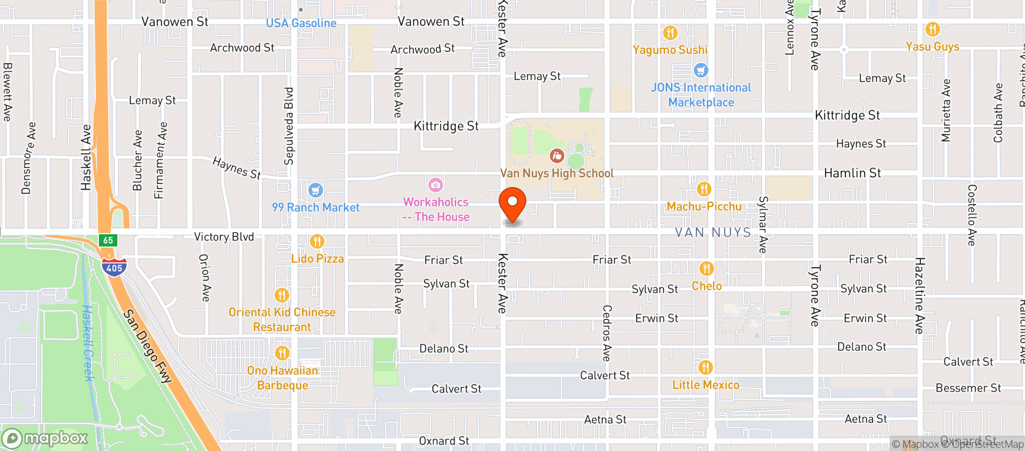 Map showing Smokey Puff Shop Inc