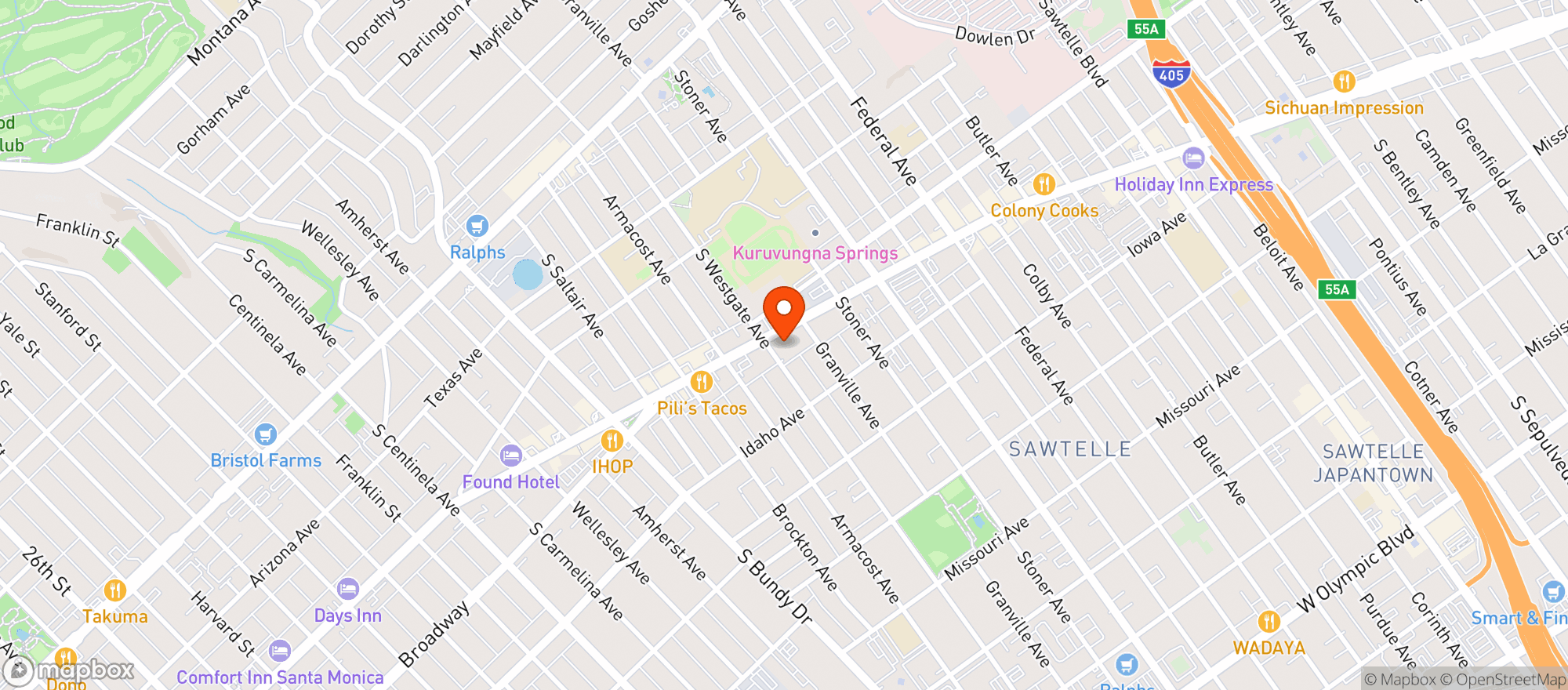 Map showing Target