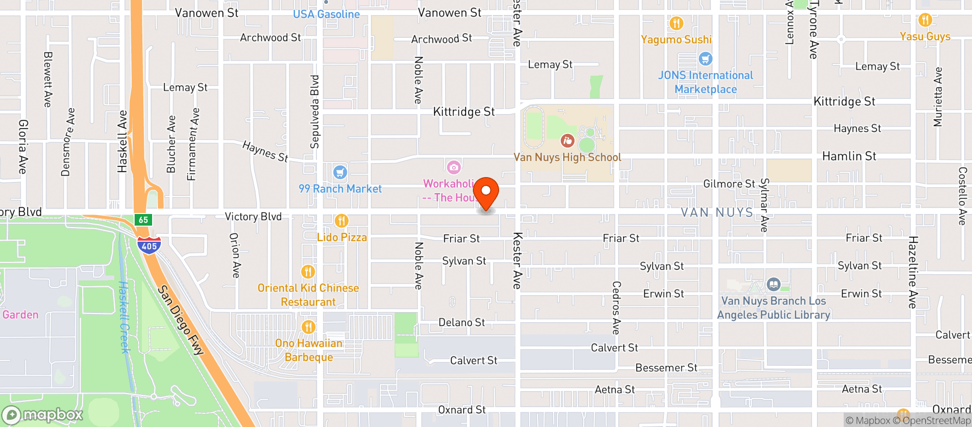 Map showing Dales Liquor & Market