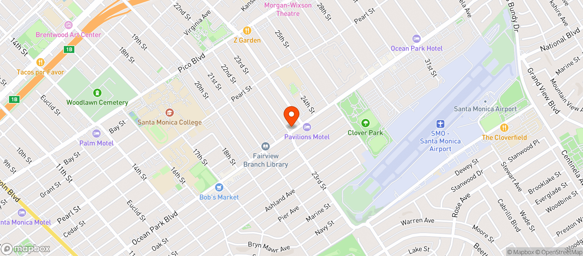 Map showing OP Market