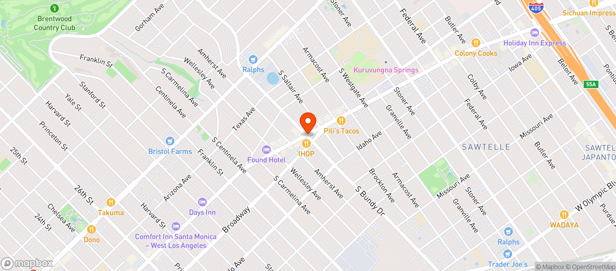 Map showing Smoke Village Shop - Los Angeles