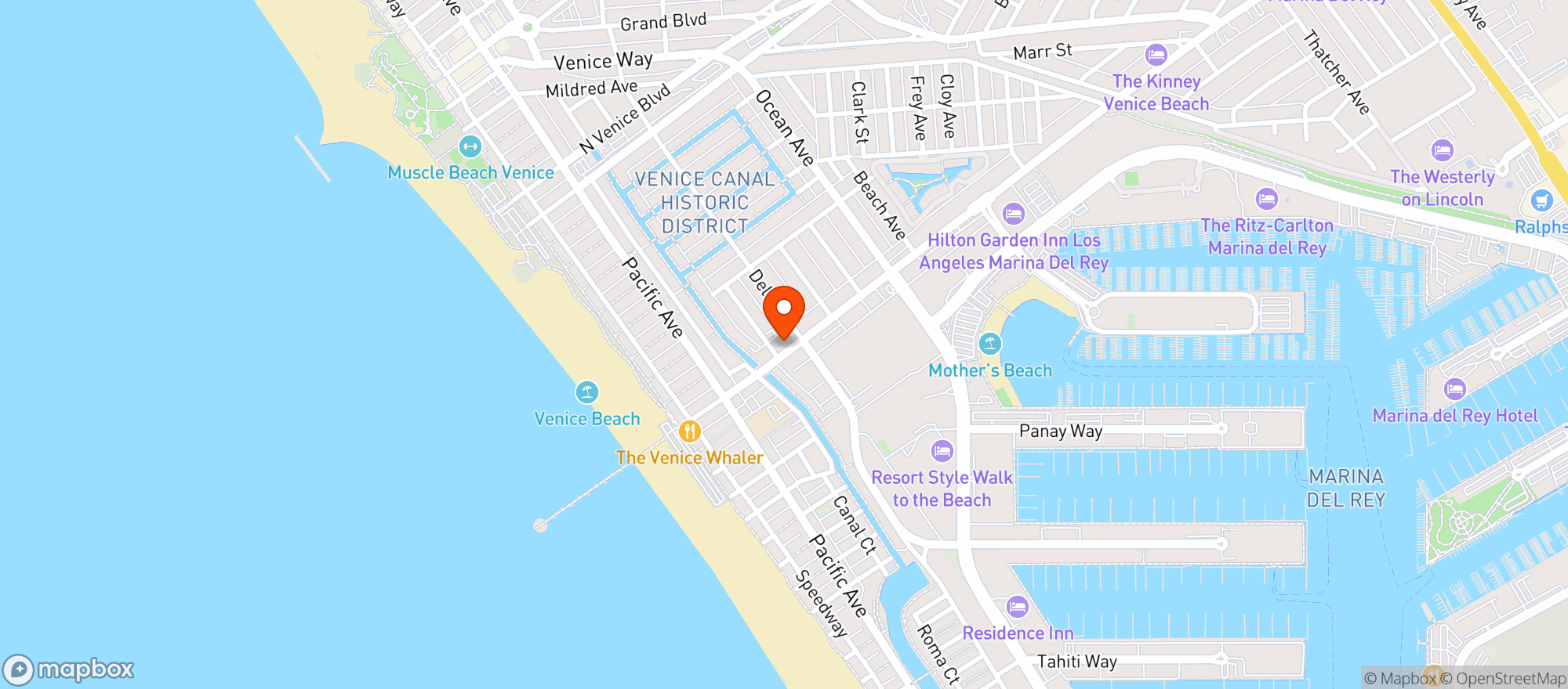 Map showing Venice Kush