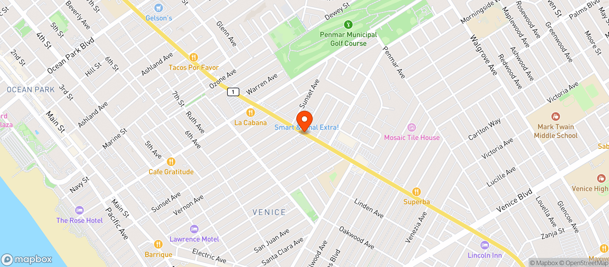 Map showing Wheelhouse - Venice