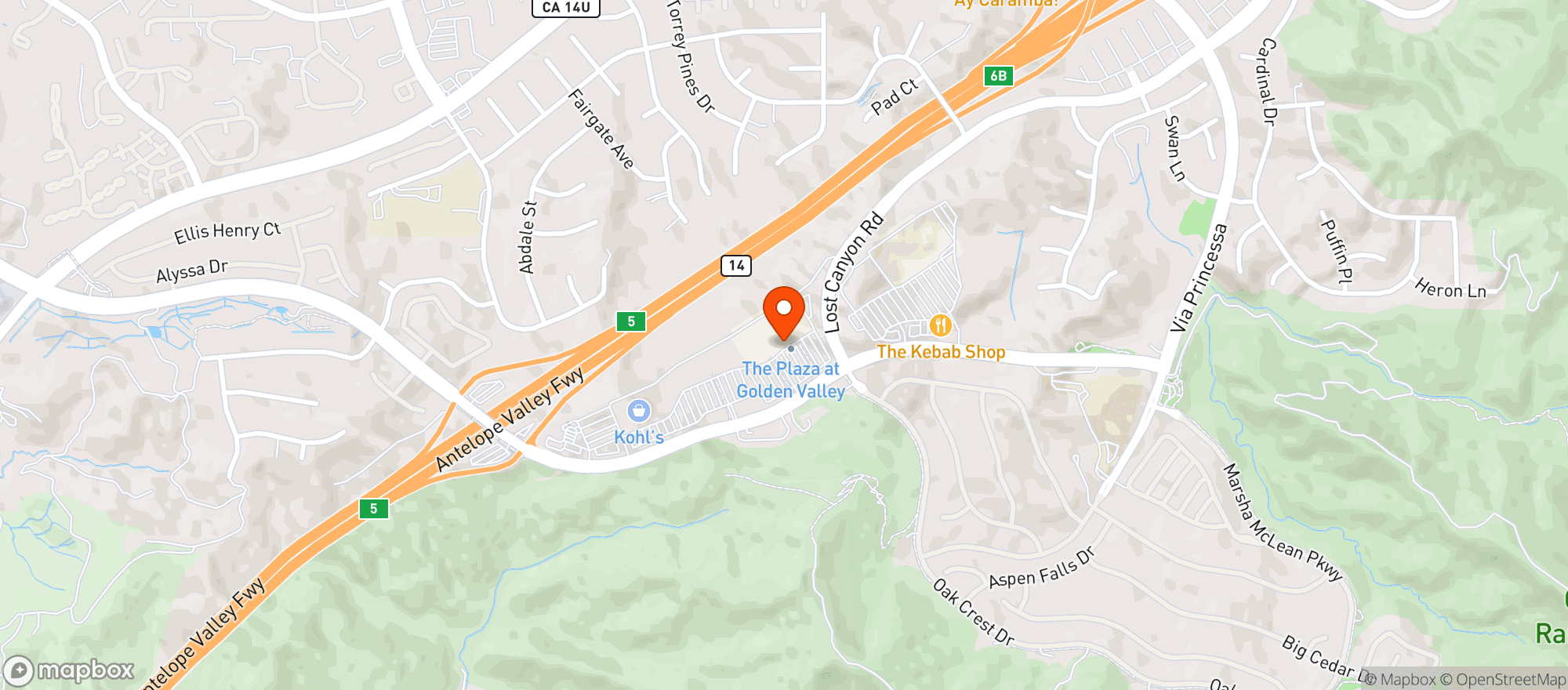 Map showing Target