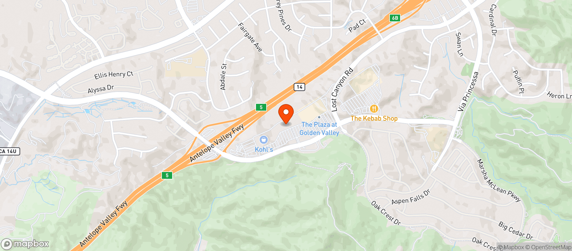 Map showing BevMo