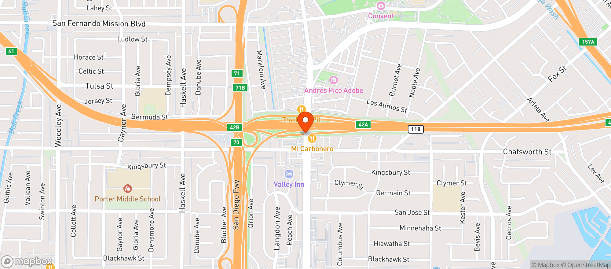 Map showing Herbal Pain Relief-Mission Hills