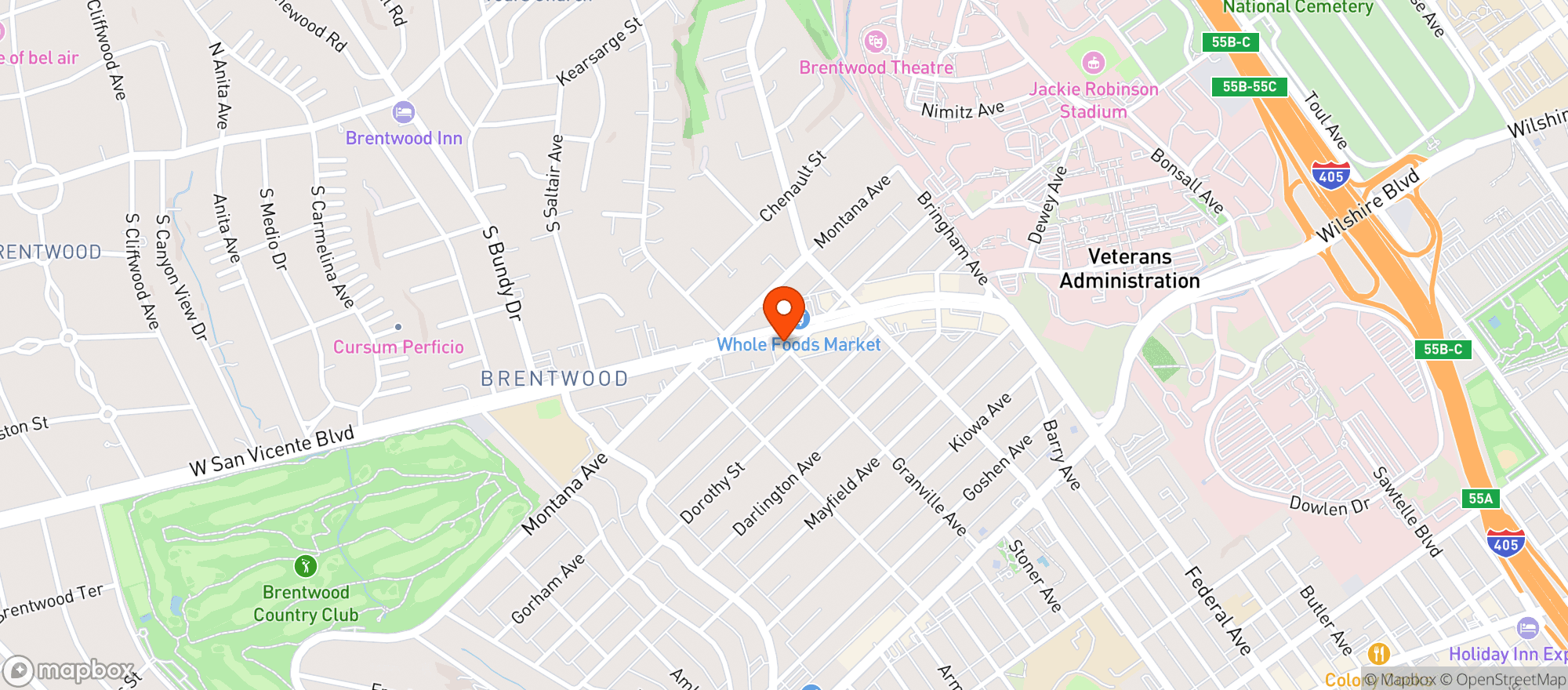 Map showing Boisson - Brentwood