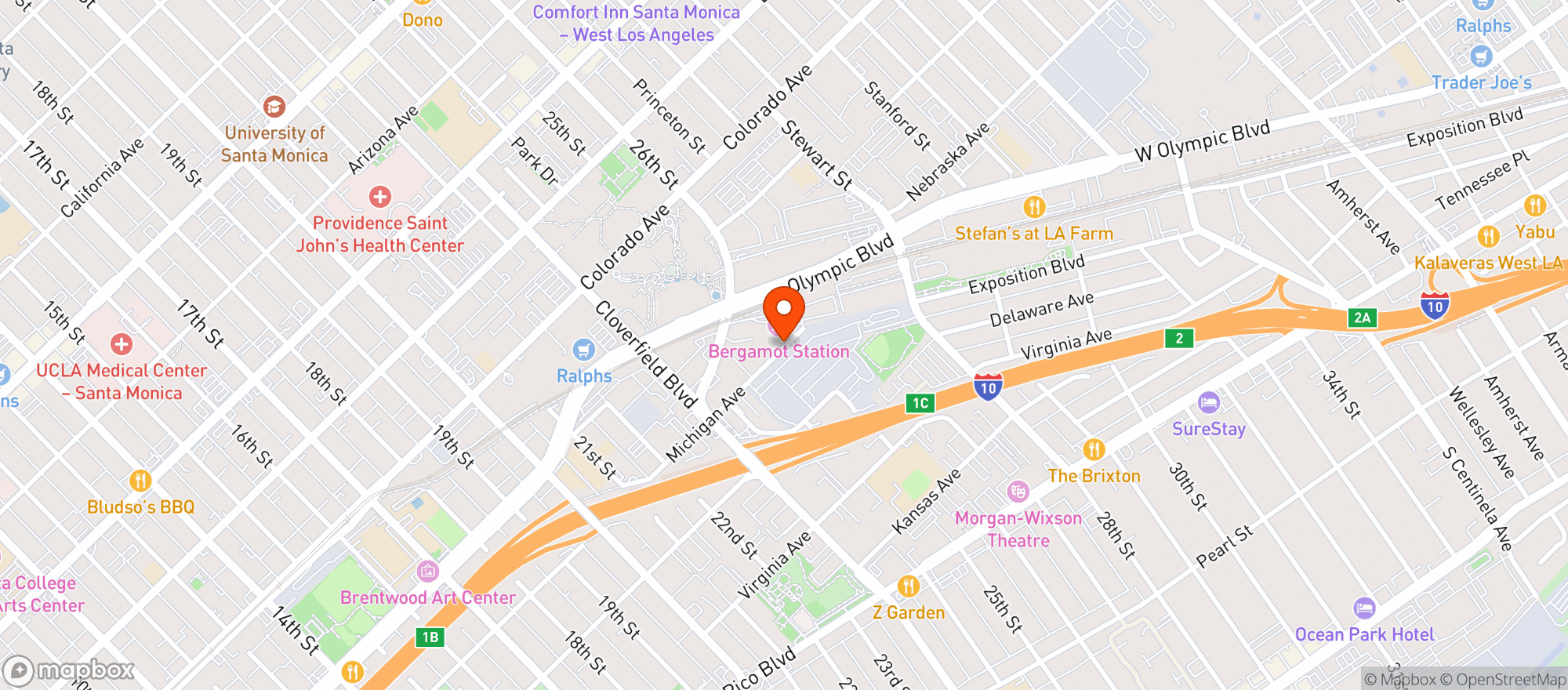 Map showing Le Great Outdoor