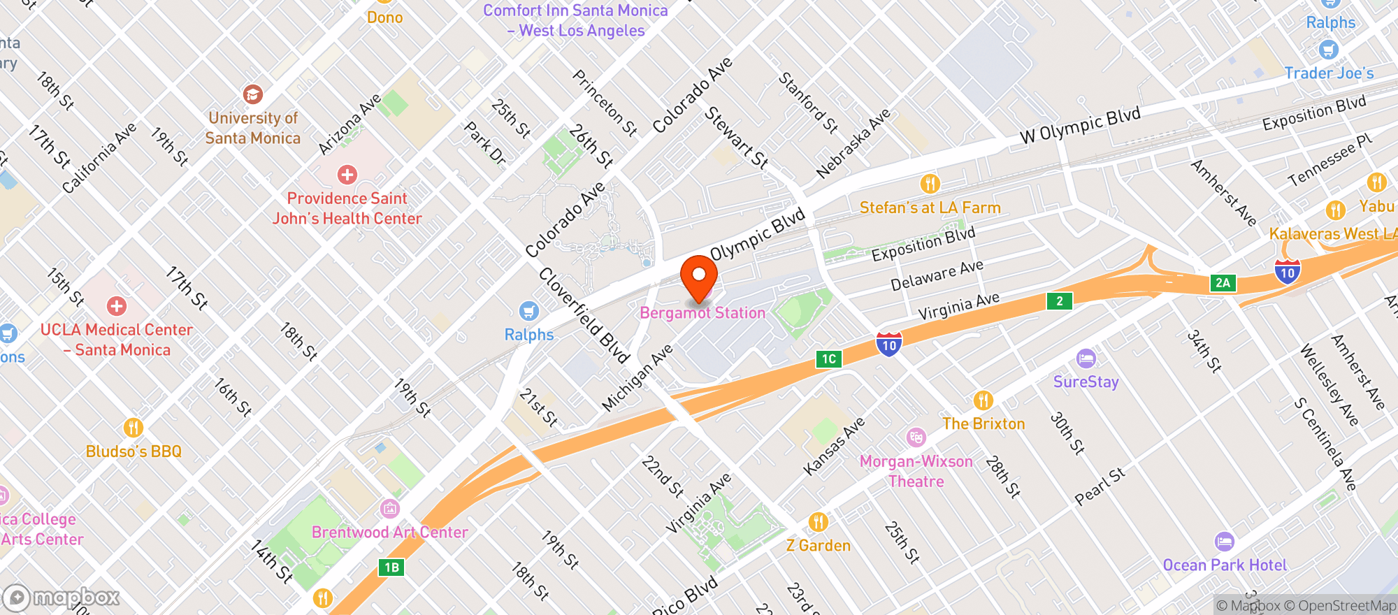 Map showing Birdie G's