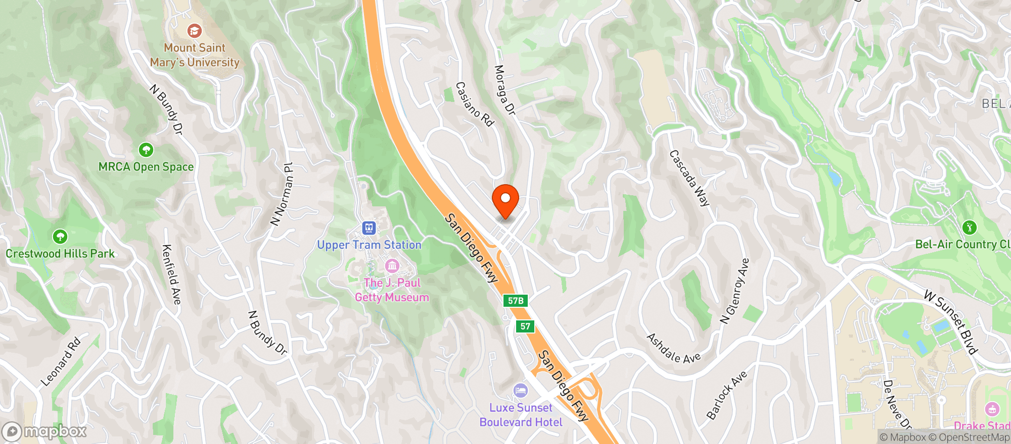 Map showing 76 Station - Bel Air