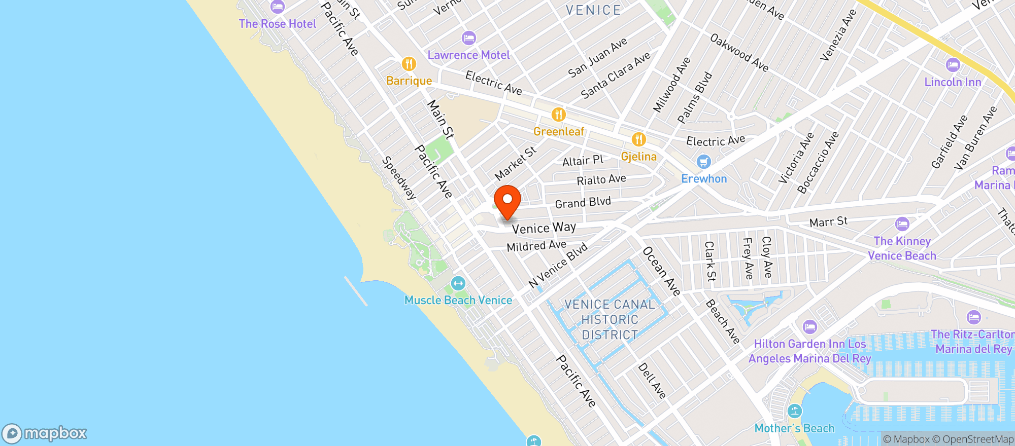 Map showing The Green Goddess Collective