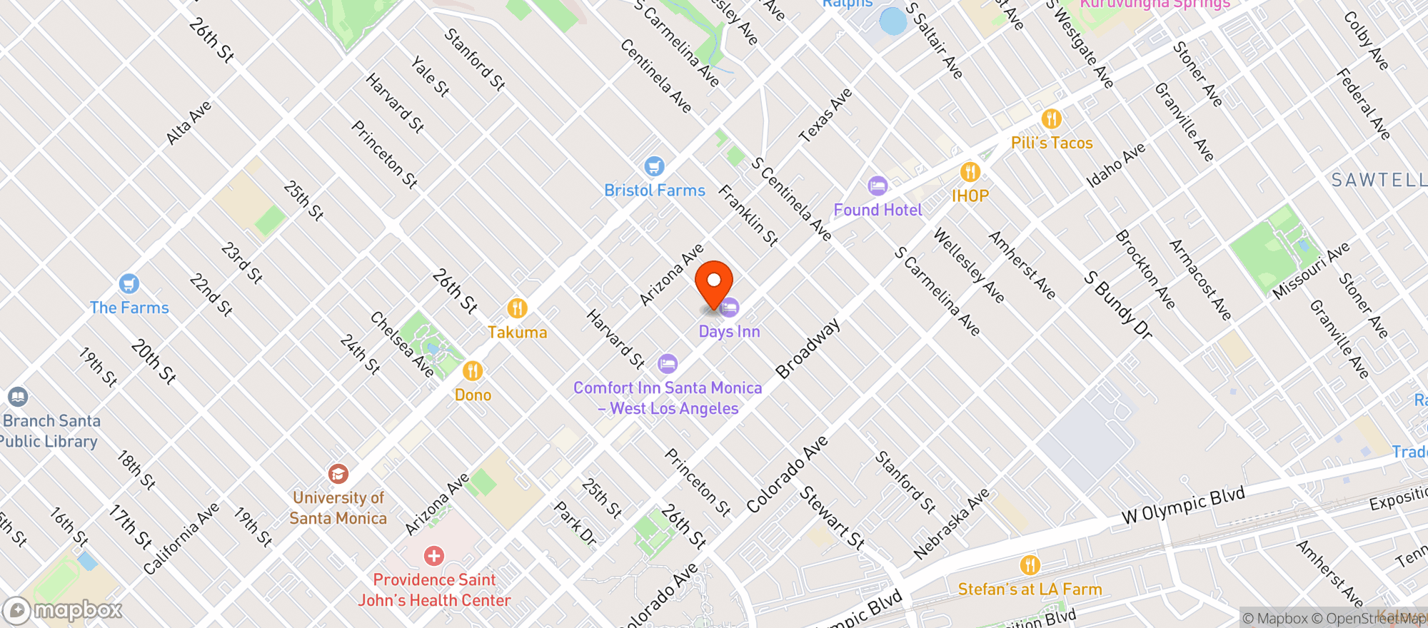 Map showing Wine Expo