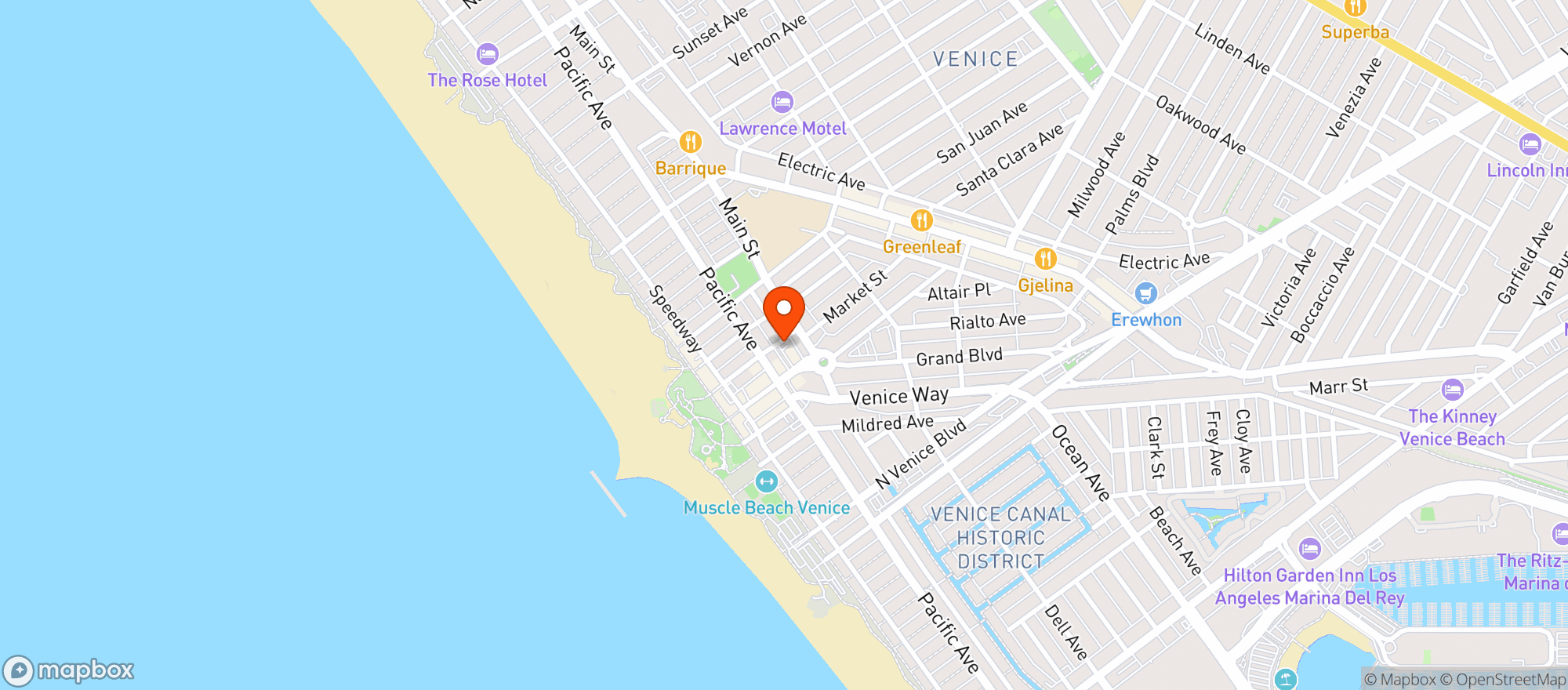 Map showing Gjusta Grocer