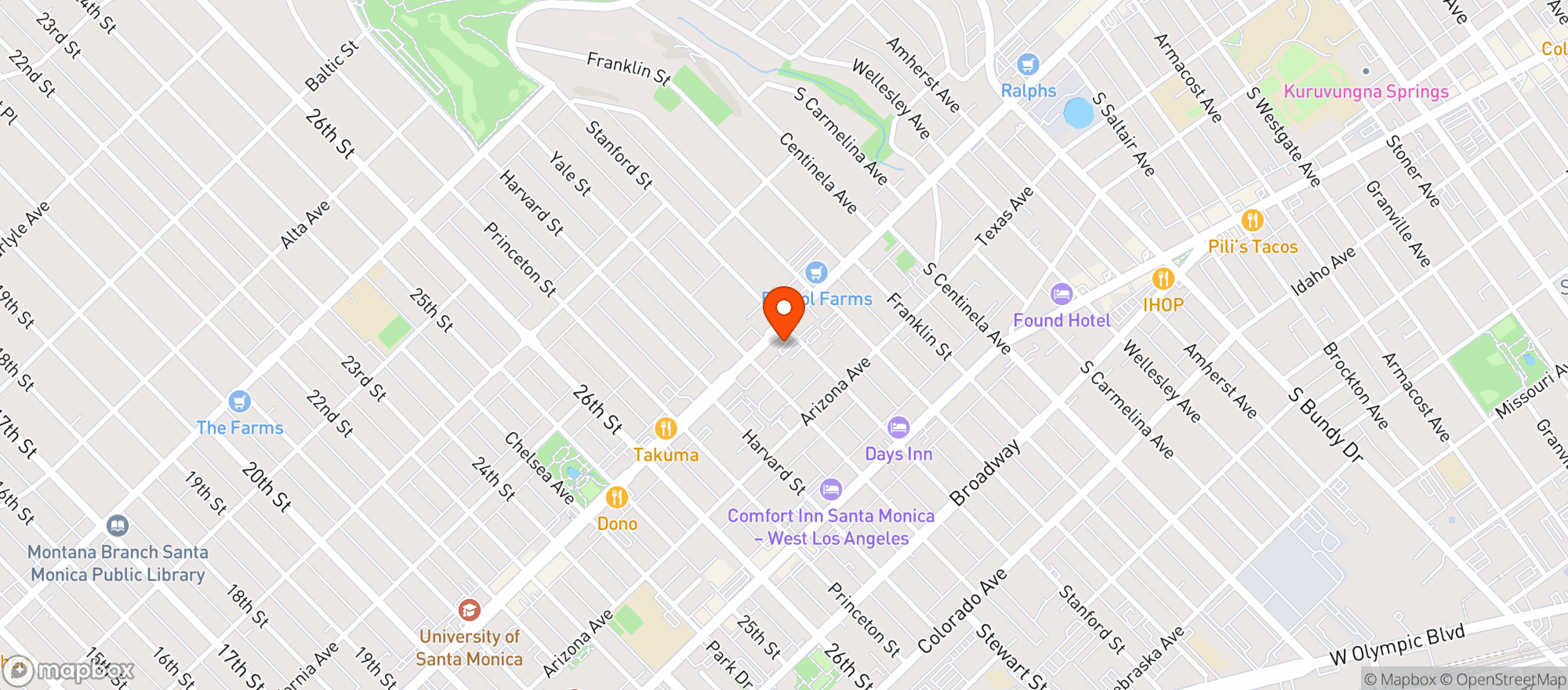 Map showing Dragon Smoke Shop