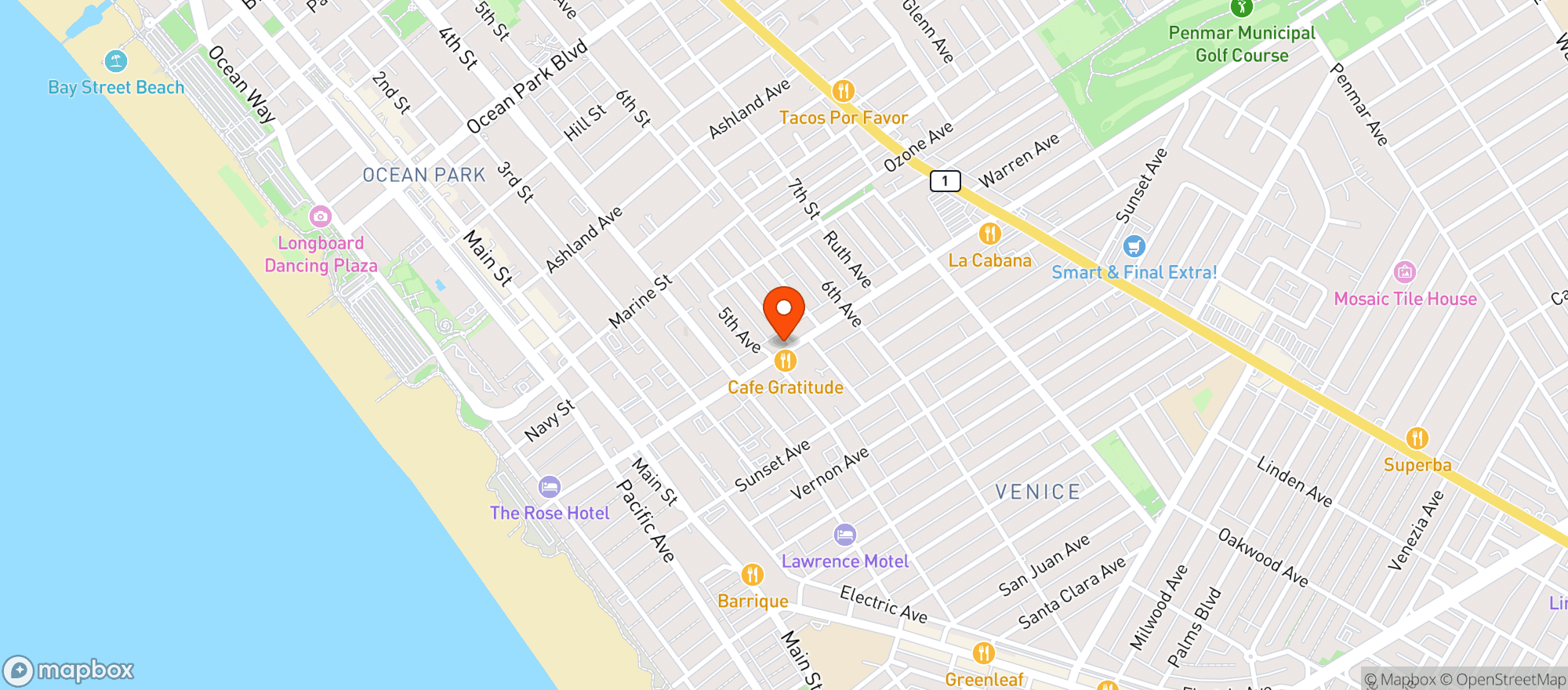 Map showing Vin On Rose