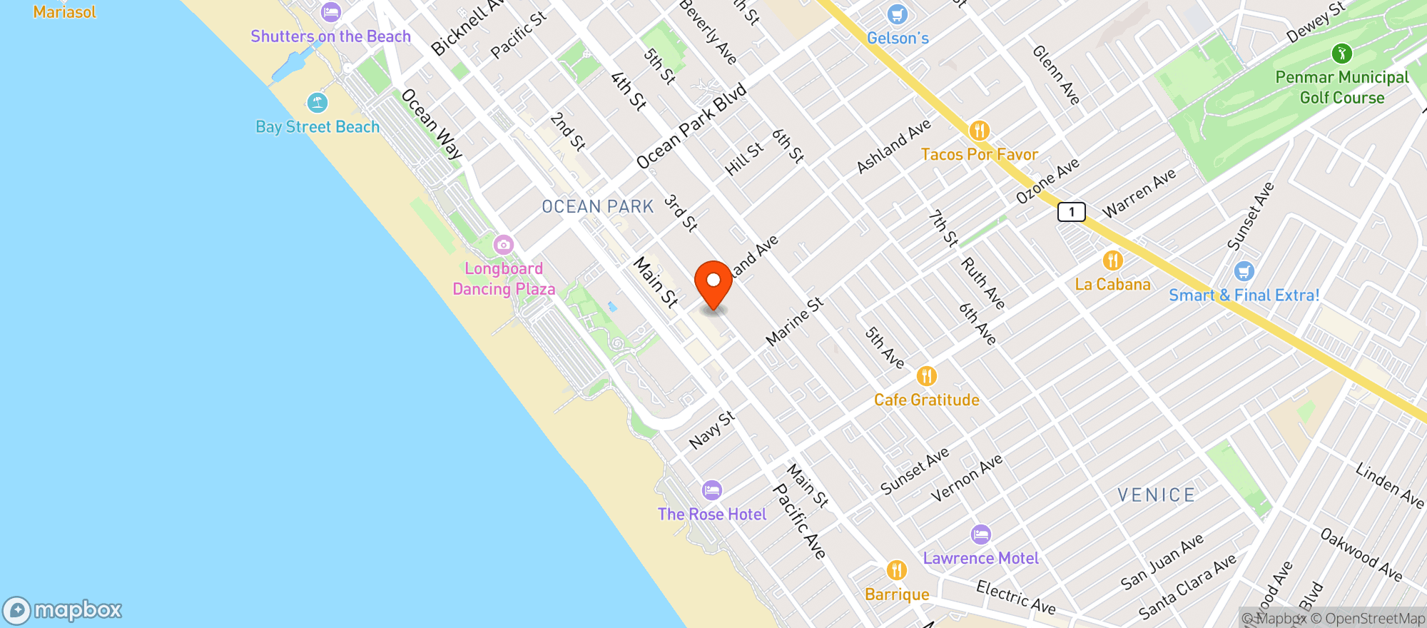 Map showing Main Street Wine & Spirits