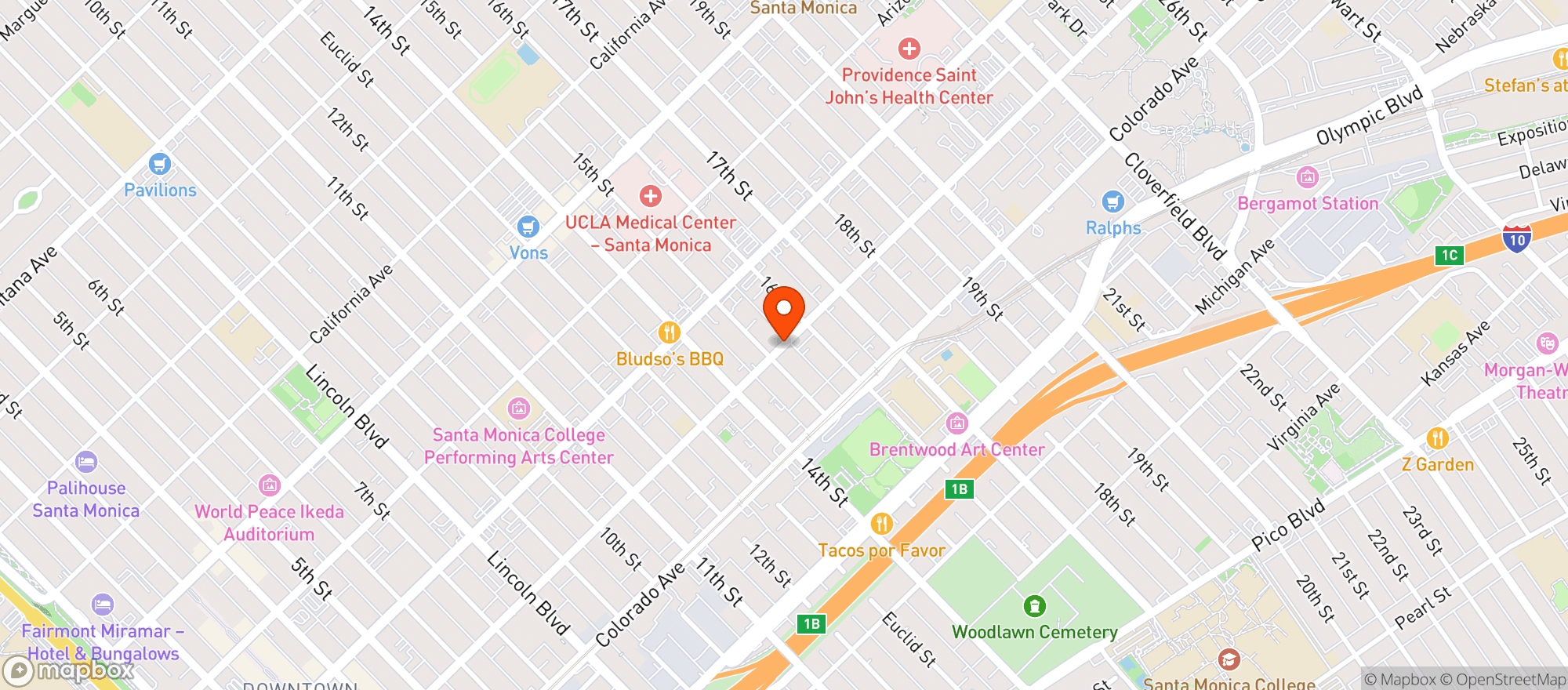Map showing Co-opportunity Market And Deli