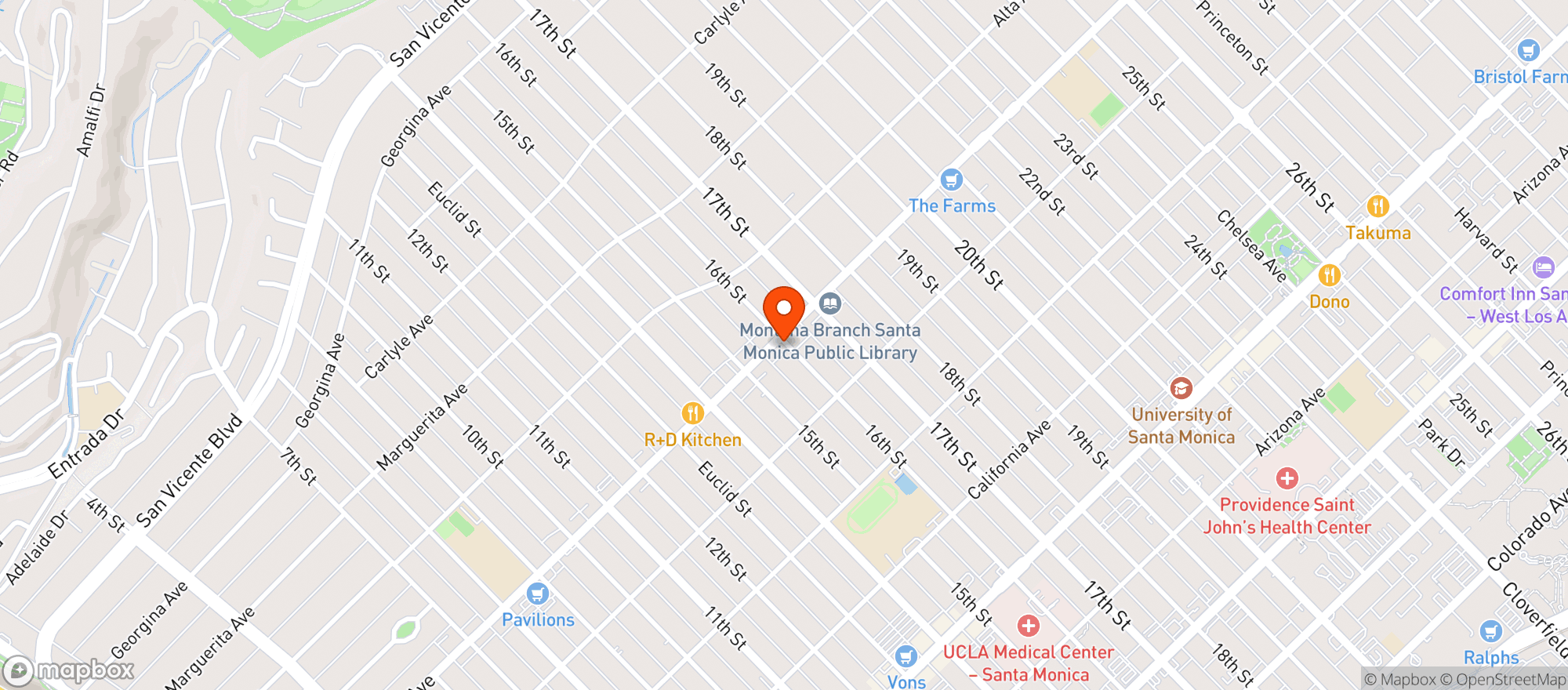 Map showing Margo's