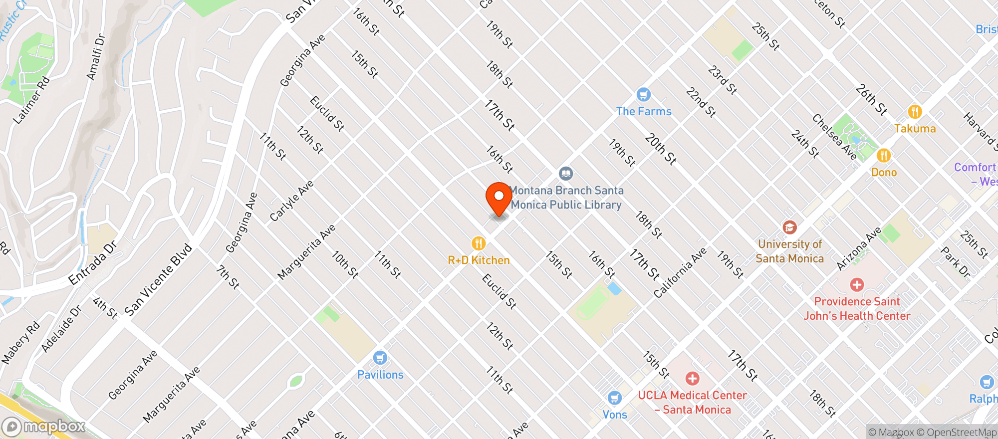 Map showing Fireside Cellars