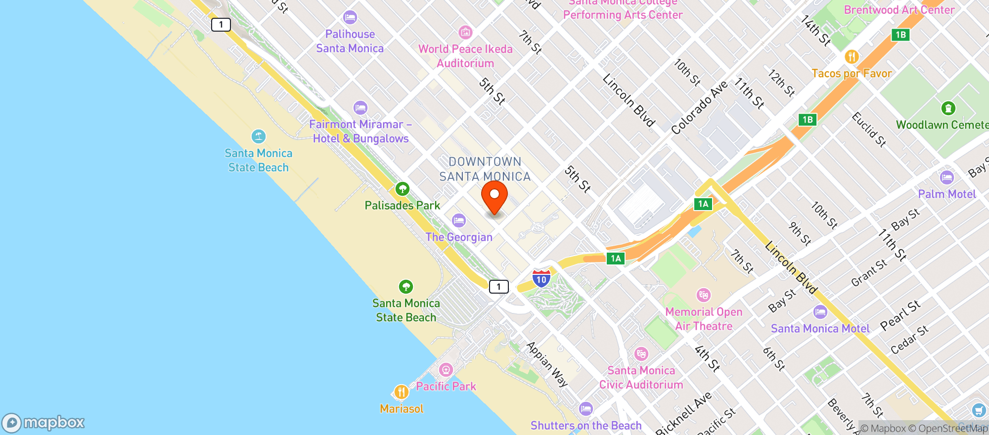 Map showing Bar Chloe