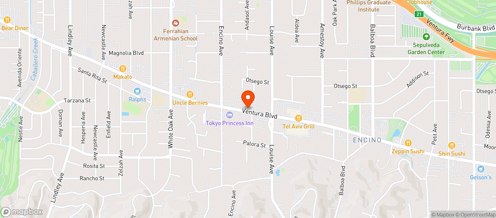 Map showing Target