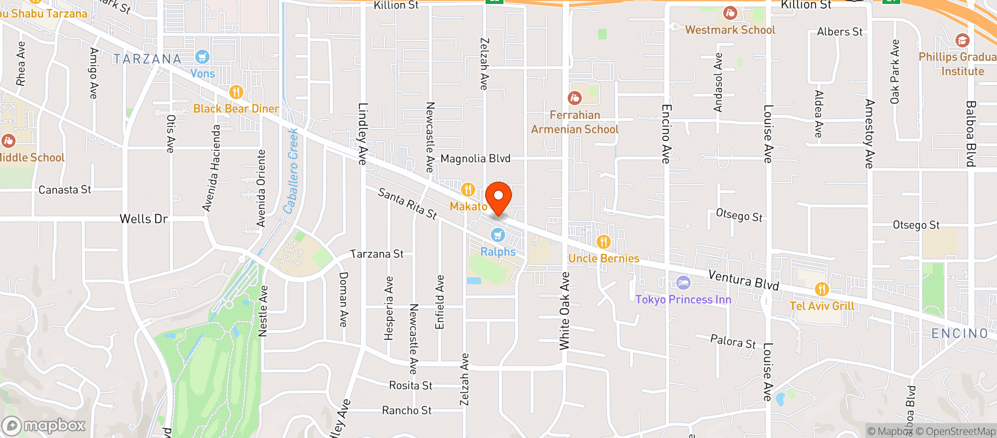 Map showing Ralphs