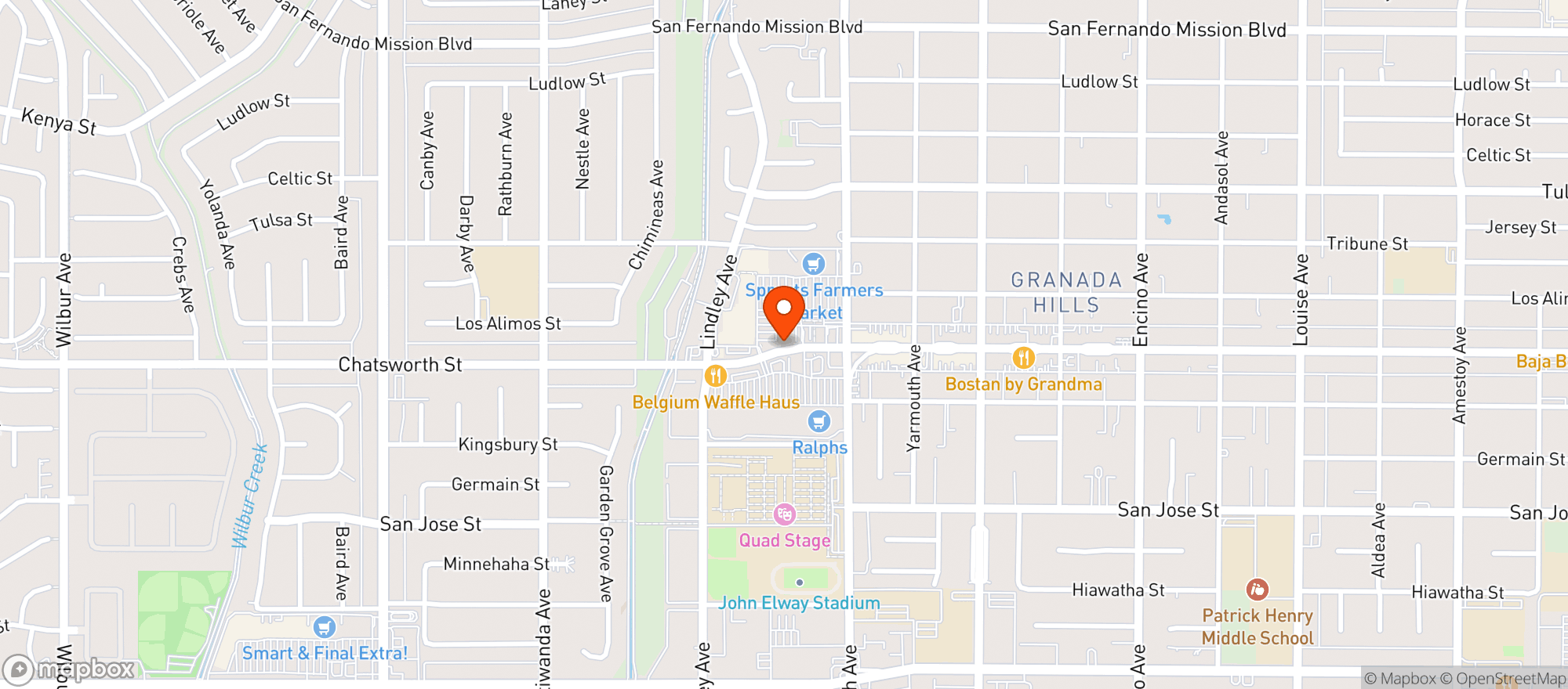 Map showing Ralphs
