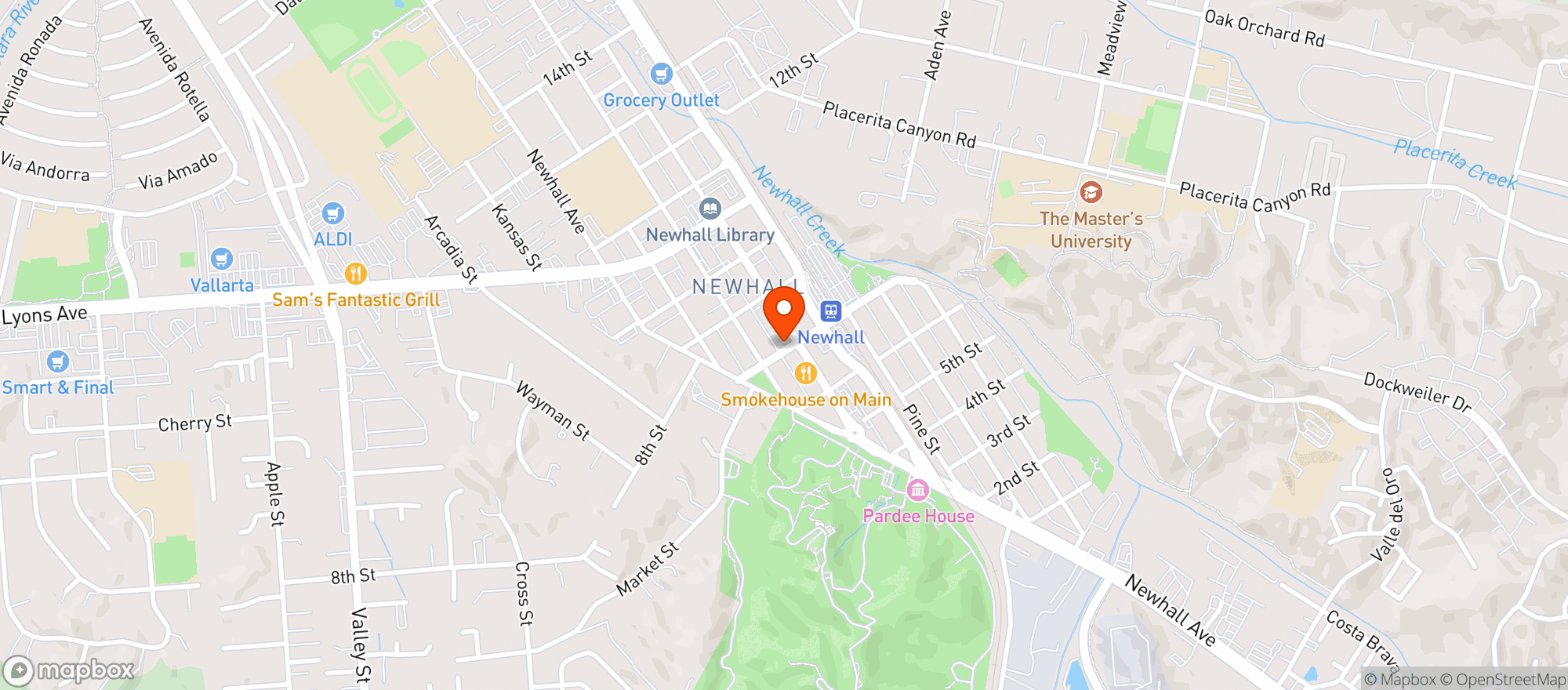 Map showing Bonanza Liquor Market