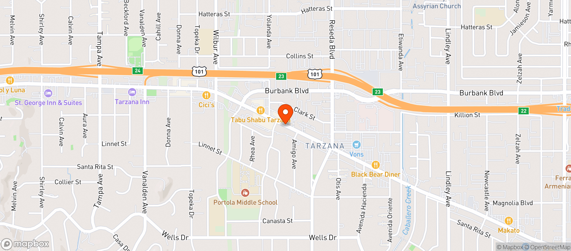 Map showing Maven Store