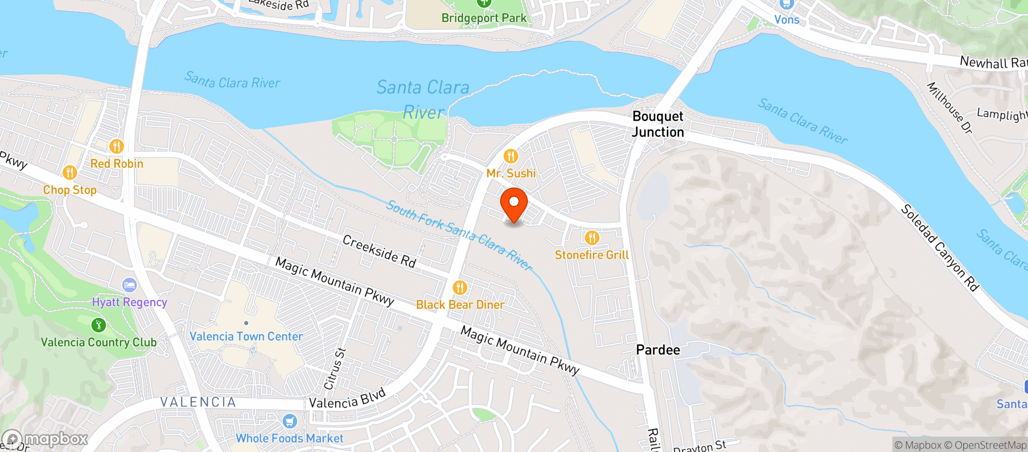 Map showing Drip Box