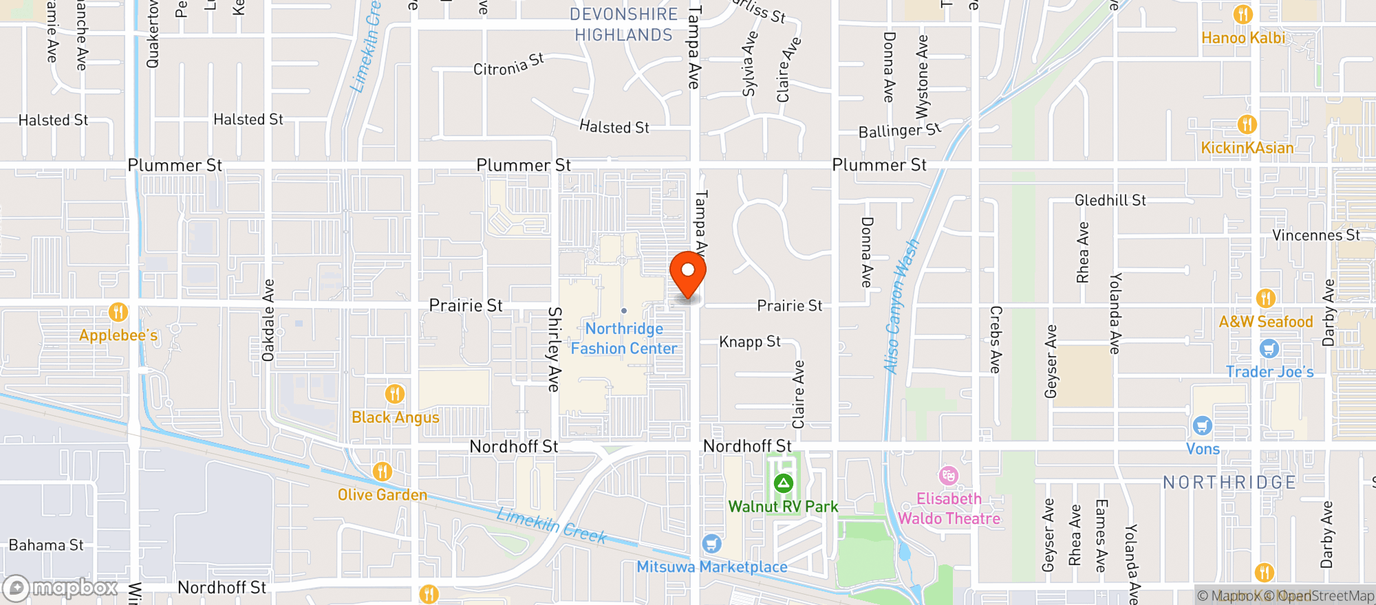 Map showing Gnc