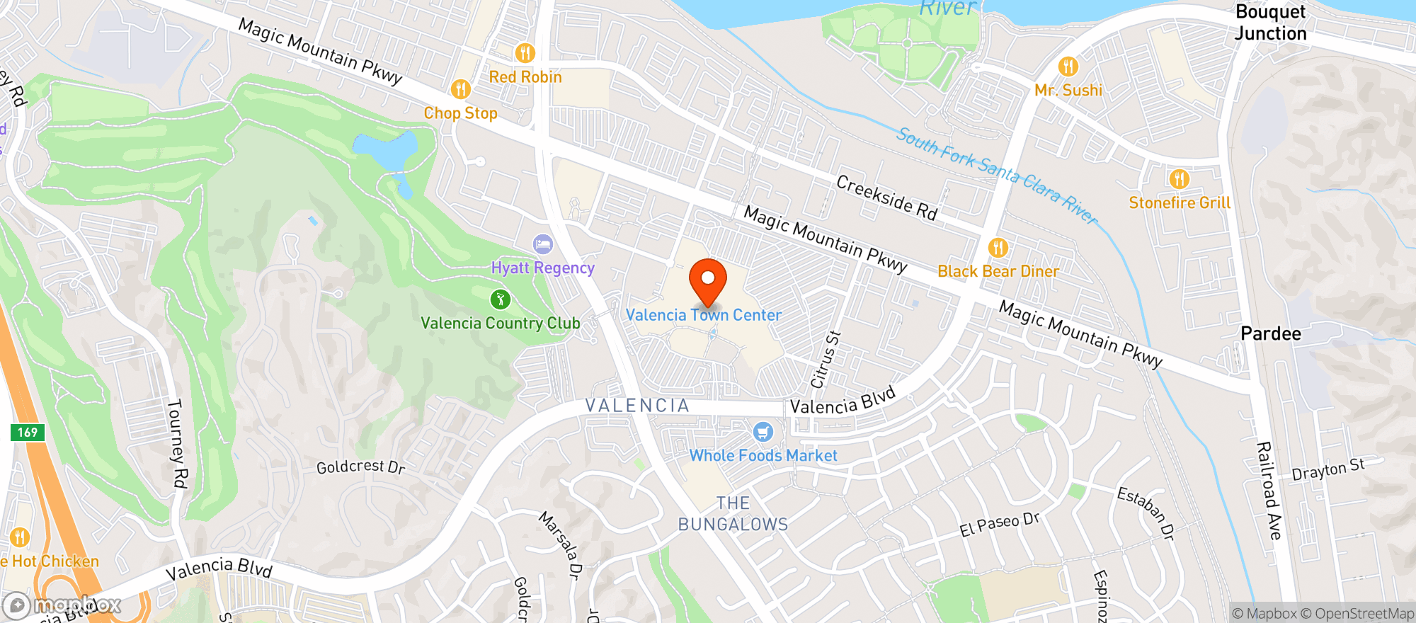 Map showing Solita Tacos & Margaritas