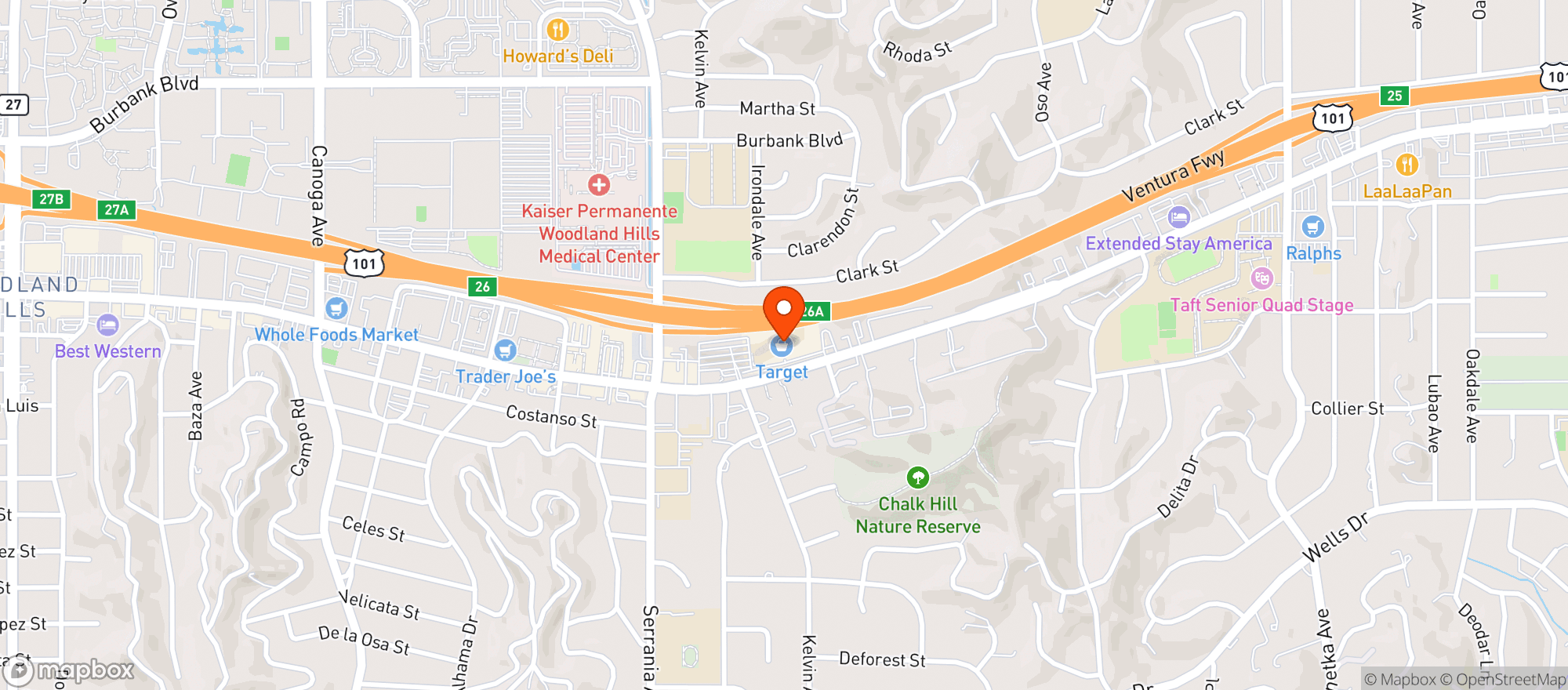 Map showing TARGET
