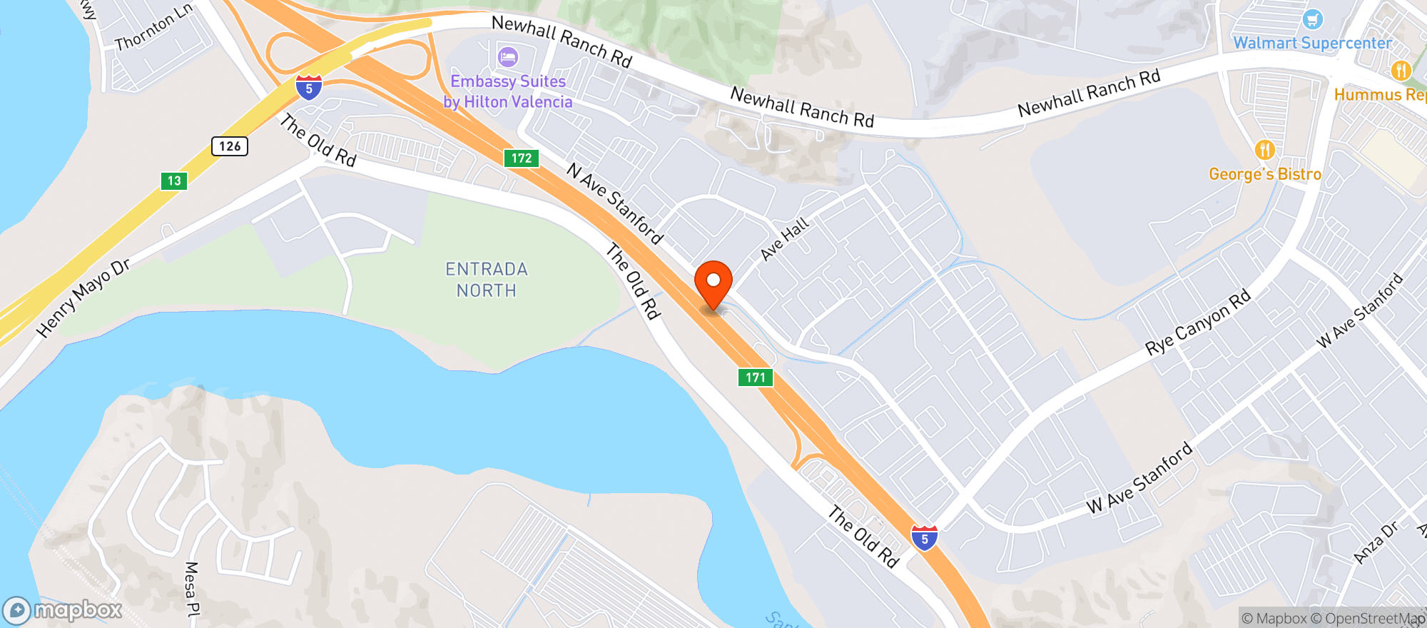 Map showing SAZ JETPEP MARATHON GAS STATION