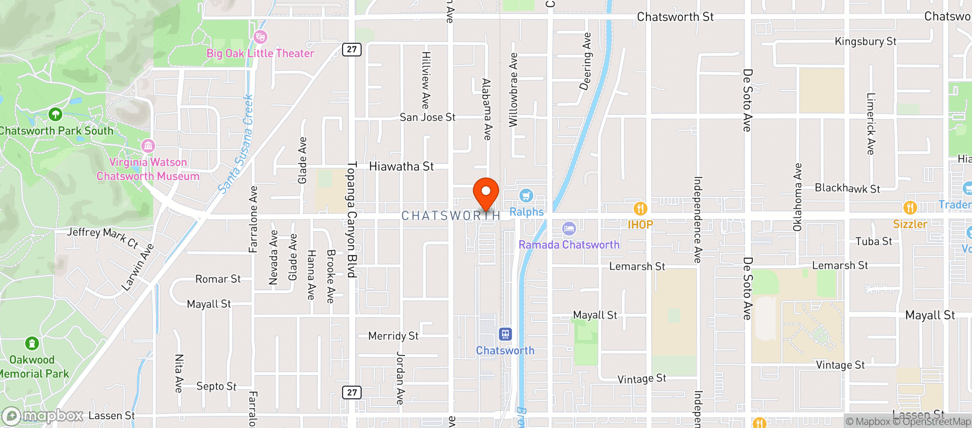 Map showing Strain Balboa Caregivers