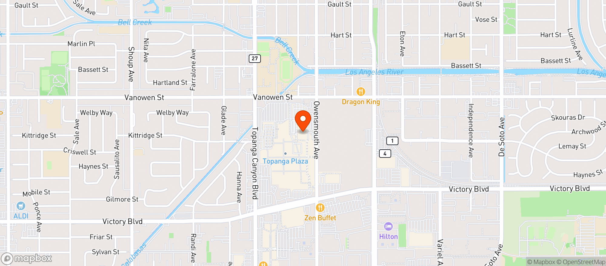 Map showing Target