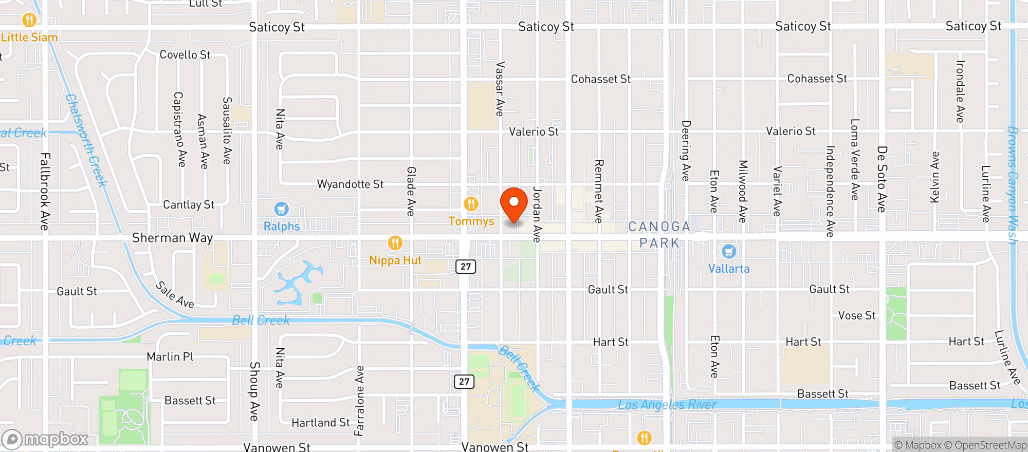 Map showing Follow Your Heart Market & Cafe