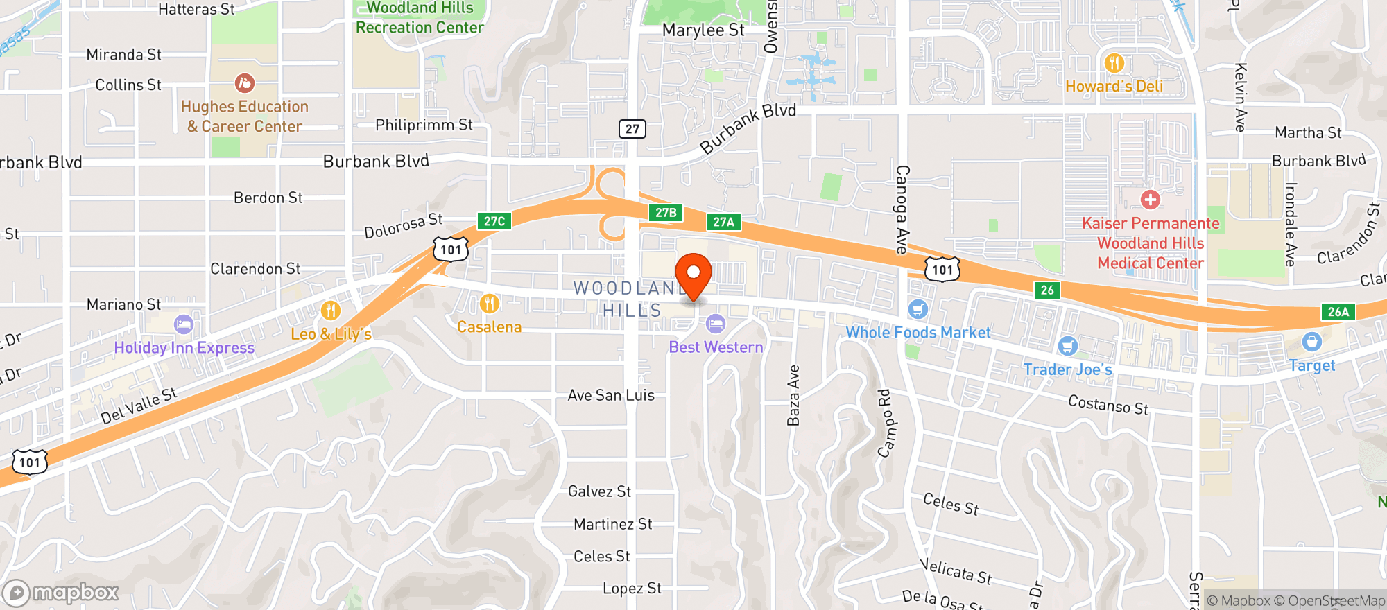 Map showing Ralphs