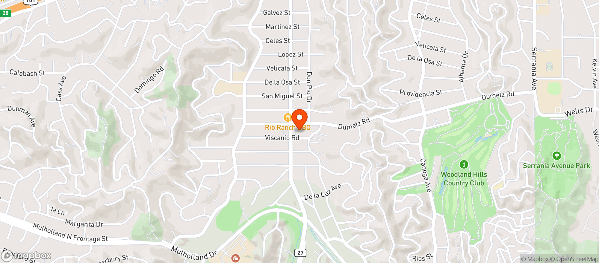 Map showing Cricca's Italian Deli - Woodland Hills