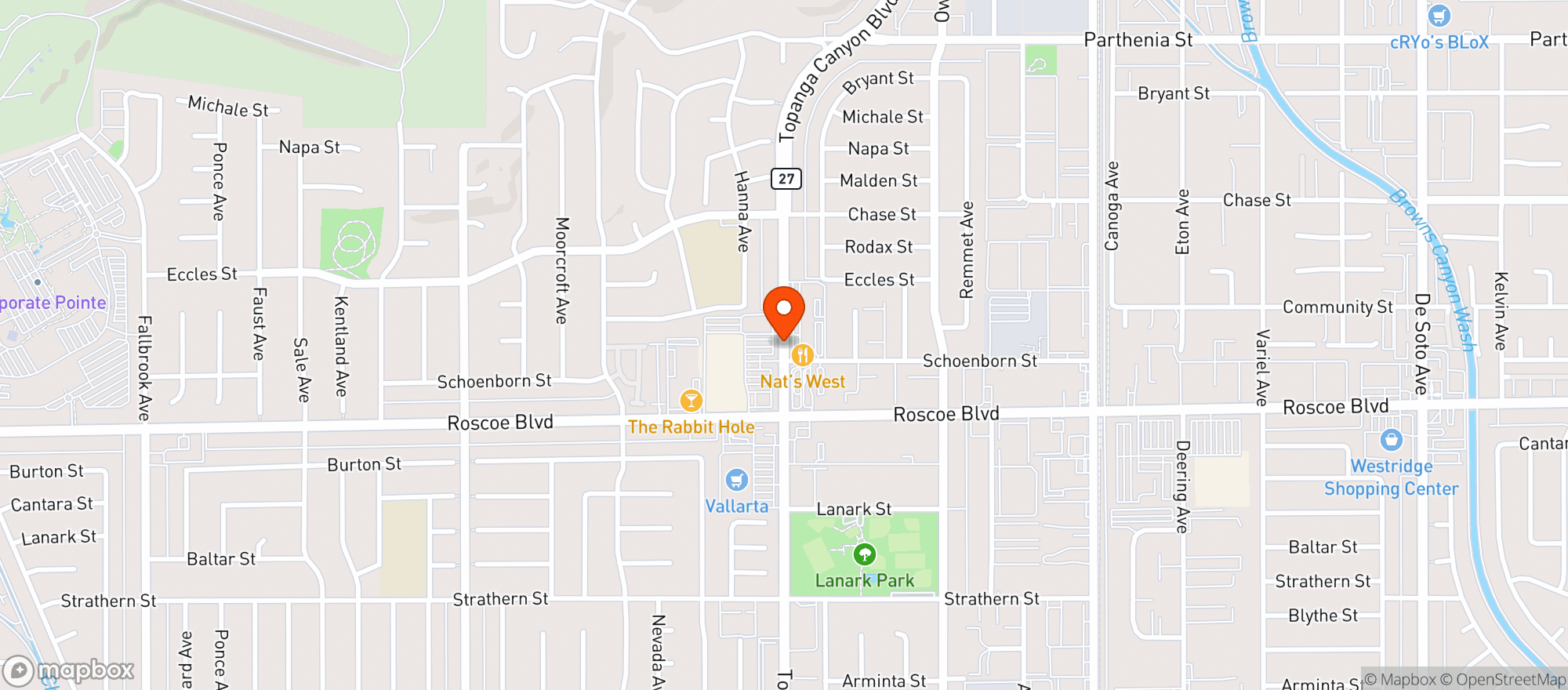 Map showing Tally Ho Liquors