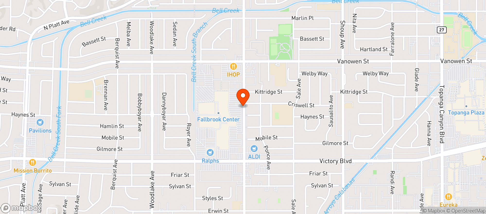 Map showing World Market West Hills