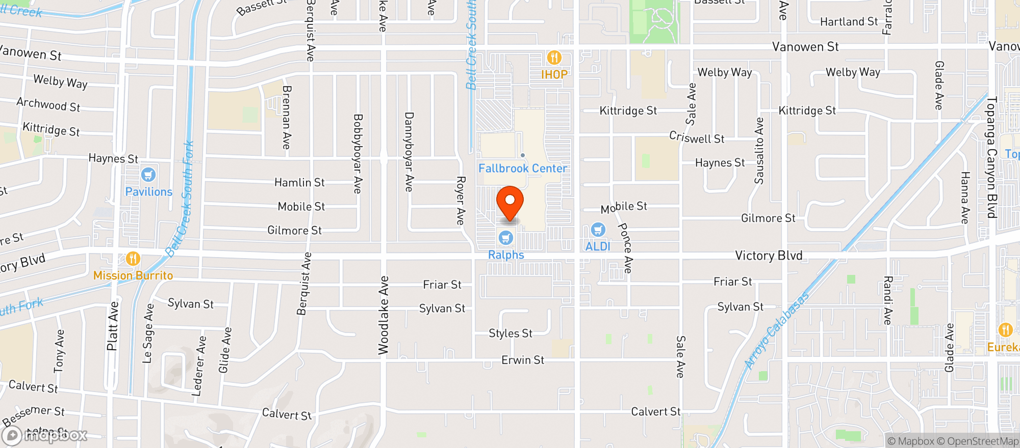 Map showing Ralphs