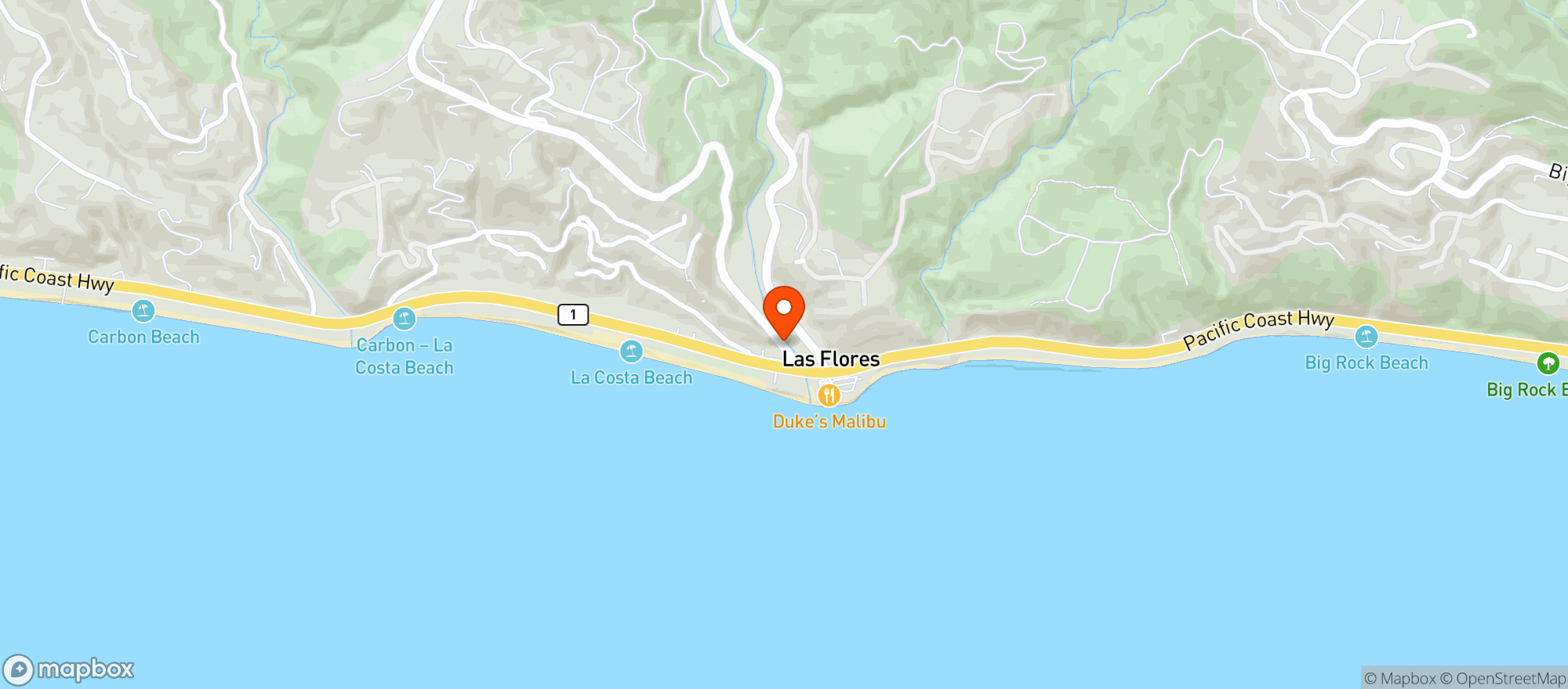 Map showing Country Liquor Store - Malibu_2