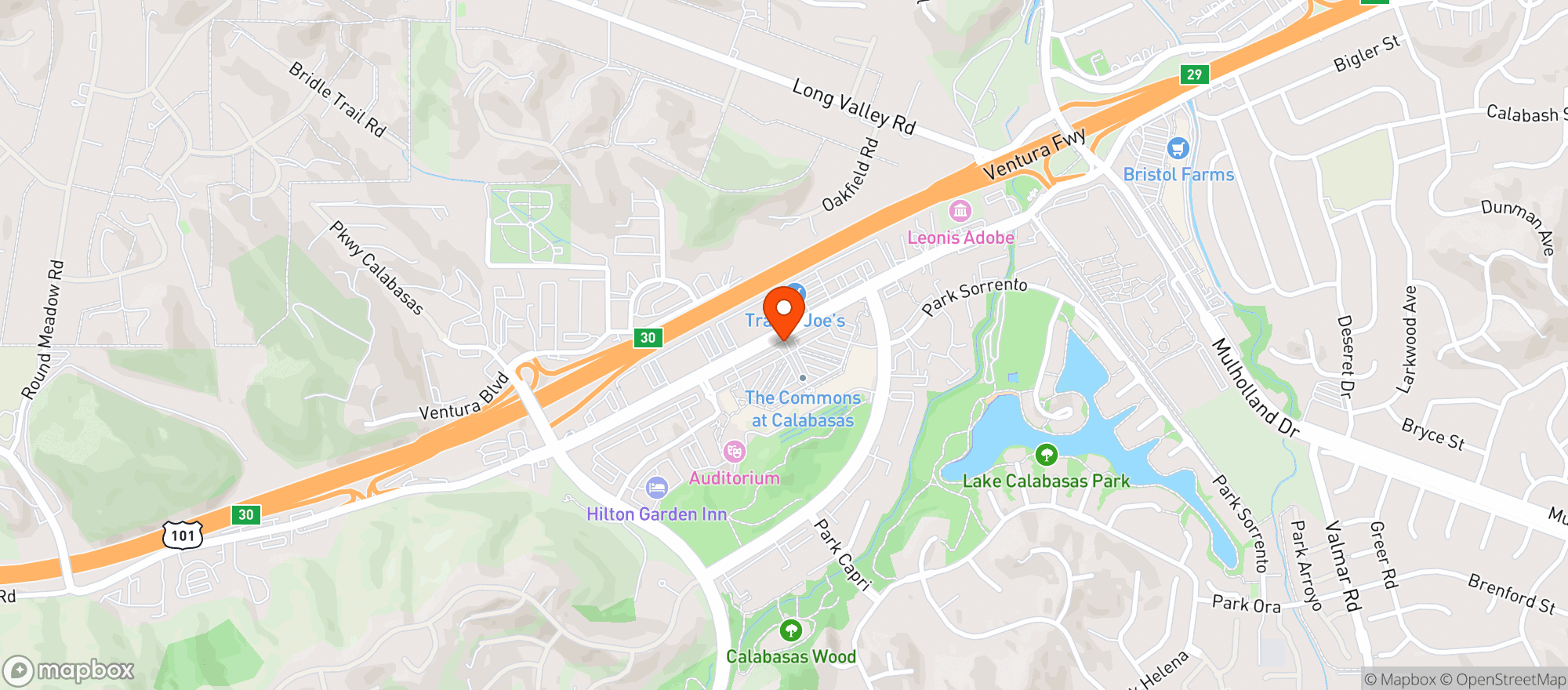 Map showing Marmalade Cafe