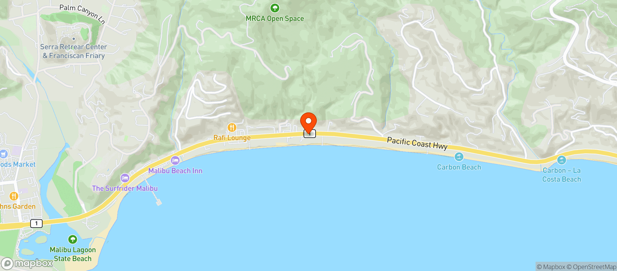 Map showing Colony House Liquor
