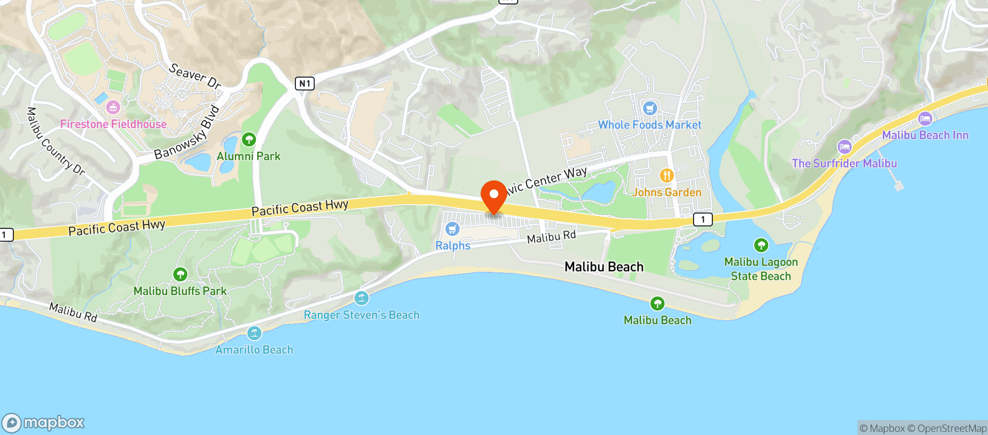 Map showing Ralphs